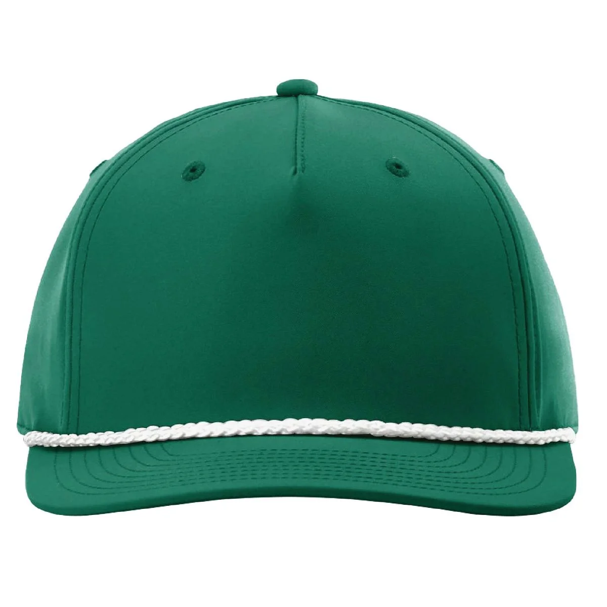 Richardson #258 Five Panel Rope Cap w/Leatherette Adhesive Patches or Embroidery