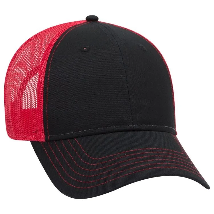OTTO CAP 6 Panel Low Profile Mesh Back Trucker Hat