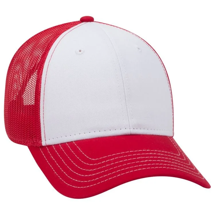 OTTO CAP 6 Panel Low Profile Mesh Back Trucker Hat